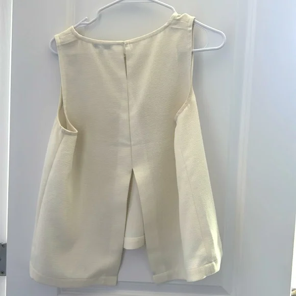 Madewell | cute cream open back blouse - Picture 3 of 3